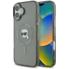 Coque arrière Karl Lagerfeld IML Metal Karl Head avec MagSafe pour Apple iPhone 16 Plus - Noir