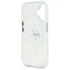 Coque arrière Karl Lagerfeld IML Metal Choupette Head avec MagSafe pour Apple iPhone 16 - Blanc 7