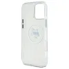 Coque arrière Karl Lagerfeld IML Metal Choupette Head avec MagSafe pour Apple iPhone 16 Pro Max - Blanc 7