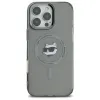 Coque arrière Karl Lagerfeld IML Metal Choupette Head avec MagSafe pour Apple iPhone 16 Pro Max - Noir 3