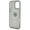 Coque arrière Karl Lagerfeld IML Metal Choupette Head avec MagSafe pour Apple iPhone 16 Pro Max - Noir 7
