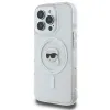 Coque arrière Karl Lagerfeld IML Metal Karl Head avec MagSafe pour Apple iPhone 16 Pro Max - Blanc 2