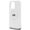 Coque arrière Karl Lagerfeld IML Metal Karl Head avec MagSafe pour Apple iPhone 16 Pro Max - Blanc 6