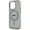 Coque arrière Karl Lagerfeld IML Metal Karl Head avec MagSafe pour Apple iPhone 15 Pro - Noir 3