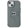 Coque arrière Karl Lagerfeld IML Metal Choupette Head avec MagSafe pour Apple iPhone 15 - Noir 3