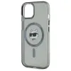 Coque arrière Karl Lagerfeld IML Metal Choupette Head avec MagSafe pour Apple iPhone 15 - Noir 6