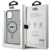Coque arrière Karl Lagerfeld IML Metal Karl Head avec MagSafe pour Apple iPhone 15 - Noir 8