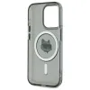 Coque arrière Karl Lagerfeld IML Metal Choupette Head avec MagSafe pour Apple iPhone 15 Pro Max - Noir 4