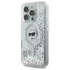 Coque arrière Karl Lagerfeld Liquid Glitter Choupette Head avec MagSafe pour Apple iPhone 16 Pro - Transparent 1