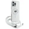 Coque arrière Karl Lagerfeld IML Choupette Head & Cord avec MagSafe pour Apple iPhone 16 Pro - Transparent 3