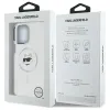 Coque arrière Karl Lagerfeld IML Metal Choupette Head avec MagSafe pour Apple iPhone 14 Pro Max - Blanc 8