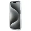 Coque arrière Karl Lagerfeld IML Metal Choupette Head avec MagSafe pour Apple iPhone 15 Pro - Blanc 5