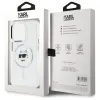 Coque arrière Karl Lagerfeld IML Metal Choupette Head avec MagSafe pour Apple iPhone 15 Pro - Blanc 8