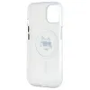Coque arrière Karl Lagerfeld IML Metal Choupette Head avec MagSafe pour Apple iPhone 15 Plus - Blanc 7