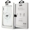 Coque arrière Karl Lagerfeld IML Metal Choupette Head avec MagSafe pour Apple iPhone 15 - Blanc 8