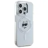 Coque arrière Karl Lagerfeld IML Metal Choupette Head avec MagSafe pour Apple iPhone 15 Pro Max - Blanc 4