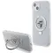 Coque arrière rigide Karl Lagerfeld Ring Stand Karl & Choupette avec MagSafe pour Apple iPhone 15 Plus/14 Plus - Blanc