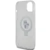 Coque arrière rigide Karl Lagerfeld Ring Stand Karl & Choupette avec MagSafe pour Apple iPhone 15 Plus/14 Plus - Blanc 7