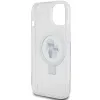 Coque arrière rigide Karl Lagerfeld Ring Stand Karl & Choupette avec MagSafe pour Apple iPhone 15 - Blanc 7
