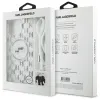 Coque arrière Karl Lagerfeld IML Crossbody Monogram Karl & Choupette Head avec MagSafe pour Apple iPhone 16 Pro - Transparent 7