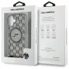 Coque arrière Karl Lagerfeld IML Crossbody Monogram Karl & Choupette Head avec MagSafe pour Apple iPhone 16 - Noir 7