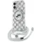 Coque arrière Karl Lagerfeld IML Crossbody Monogram Karl & Choupette Head avec MagSafe pour Apple iPhone 16 - Transparent