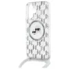 Coque arrière Karl Lagerfeld IML Crossbody Monogram Karl & Choupette Head avec MagSafe pour Apple iPhone 16 - Transparent 5
