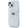 Coque arrière Karl Lagerfeld IML Metal Karl Head avec MagSafe pour Apple iPhone 15 - Blanc 2