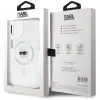 Coque arrière Karl Lagerfeld IML Metal Karl Head avec MagSafe pour Apple iPhone 15 - Blanc 8