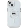Coque arrière Karl Lagerfeld IML Metal Karl Head avec MagSafe pour Apple iPhone 15 Plus - Blanc 3