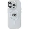 Coque arrière Karl Lagerfeld IML Metal Karl Head avec MagSafe pour Apple iPhone 15 Pro - Blanc 3