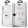 Coque arrière Karl Lagerfeld IML Metal Karl Head avec MagSafe pour Apple iPhone 15 Pro - Blanc 8