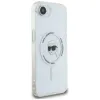 Coque arrière Karl Lagerfeld IML Metal Karl Head avec MagSafe pour Apple iPhone 17e/16e - Blanc 4