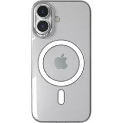 Coque arrière Nudient Thin Precise avec MagSafe pour Apple iPhone 16 - Transparent