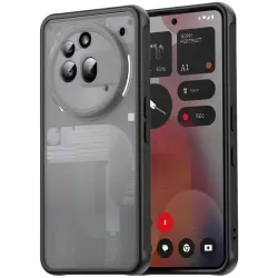 Coque arrière Phonesta AirFrost pour Nothing Phone (3a) Pro - Noir mat