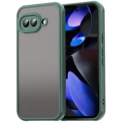 Coque arrière Phonesta AirFrost pour Google Pixel 9a - Vert mat