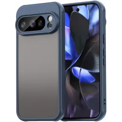 Coque arrière Phonesta AirFrost pour Google Pixel 10 Pro - Bleu mat