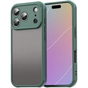 Coque arrière Phonesta AirFrost pour Apple iPhone 17 Pro - Vert mat