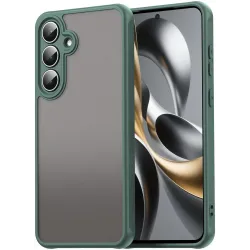 Coque arrière Phonesta AirFrost pour Samsung Galaxy S25 FE - Vert mat