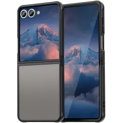 Coque arrière Phonesta AirFrost pour Samsung Galaxy Z Flip 7 - Noir mat