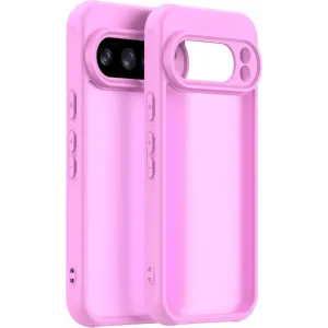 Coque arrière Phonesta AirFrost pour Google Pixel 10 Pro - Rose bonbon mat