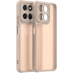 Coque arrière Phonesta AirFrost pour Motorola Moto G57 Power - Beige sable mat