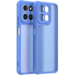 Coque arrière Phonesta AirFrost pour Motorola Moto G57 Power - Bleu saphir mat