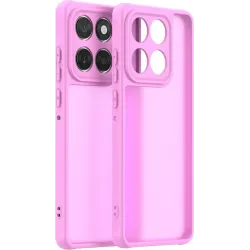 Coque arrière Phonesta AirFrost pour Motorola Edge 60 / Edge 60 Fusion - Rose bonbon mat