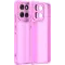 Coque arrière Phonesta AirFrost pour Motorola Moto G86/G86 Power - Rose bonbon mat