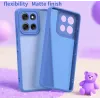 Coque arrière Phonesta AirFrost pour Motorola Moto G86/G86 Power - Bleu saphir mat 8