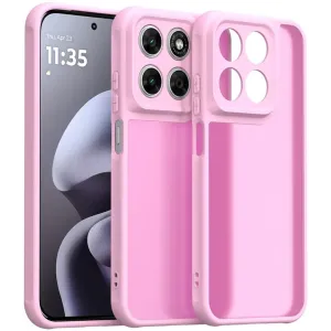 Coque arrière Phonesta AirFrost pour Motorola Moto G87/G77/G76 - Rose bonbon mat