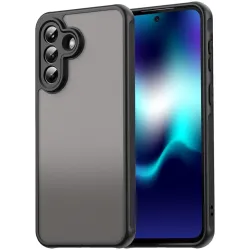 Coque arrière Phonesta AirFrost pour Samsung Galaxy A37 - Noir mat