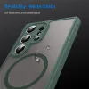 Coque arrière Phonesta AirFrost avec MagSafe pour Samsung Galaxy S25 Ultra - Vert mat 8