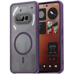 Coque arrière Phonesta AirFrost avec MagSafe pour Nothing Phone (3a) - Violet mat